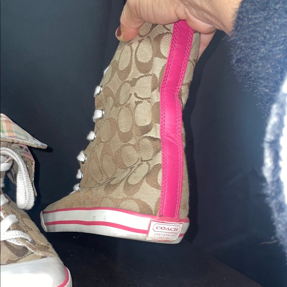 COACH Bonney high tops Size 9 womens GUC - Picture 7 of 17